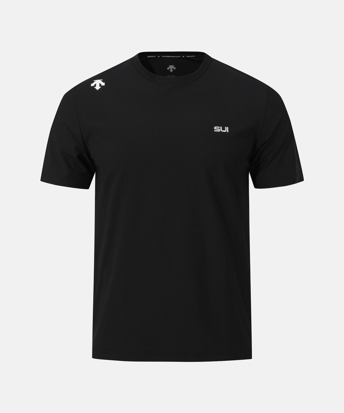 데상트(DESCENTE) 스위스 트라이애슬론 트리코트 반팔 티셔츠 블랙 SR223ITS54