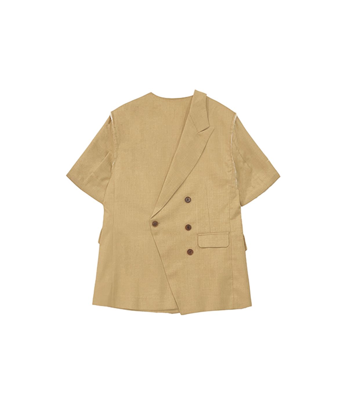 므아므(MMAM) New beige origami half sleeve jacket