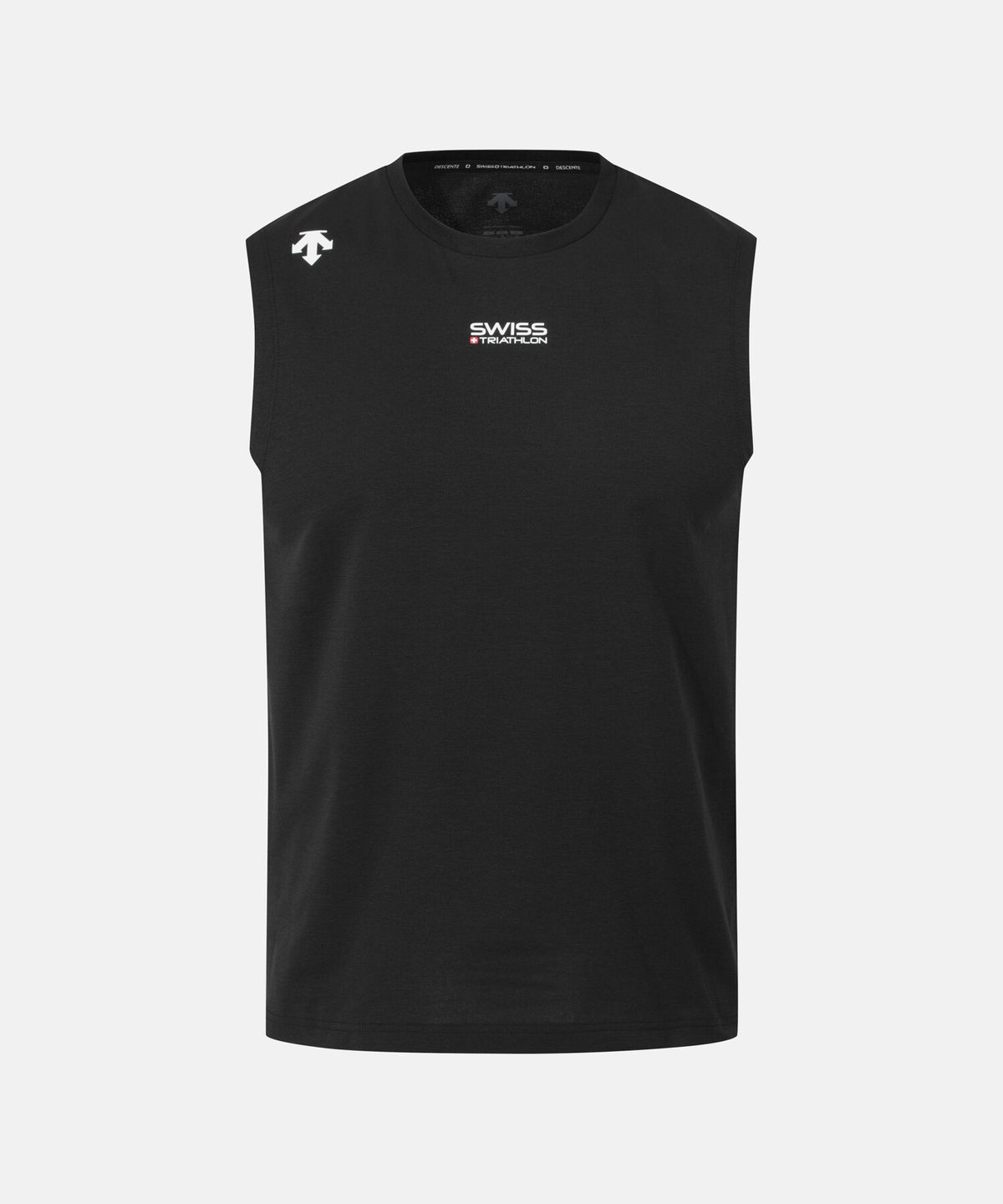 데상트(DESCENTE) 스위스 트라이애슬론 슬리브리스 블랙 SR221IST53