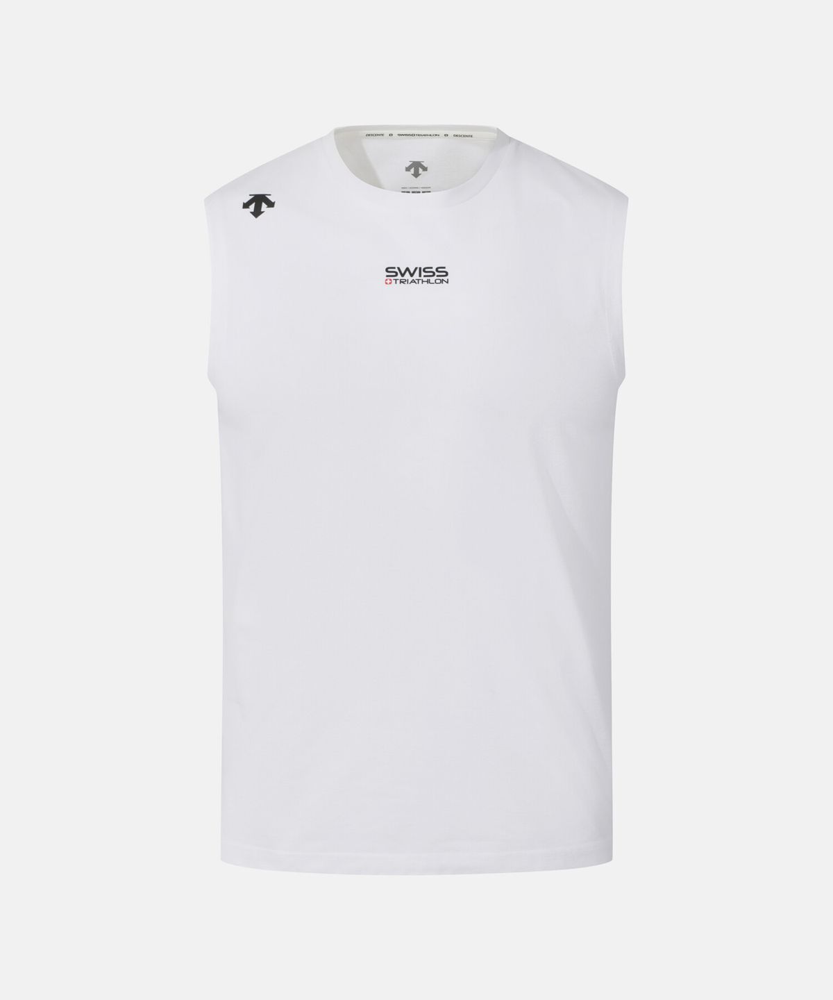데상트(DESCENTE) 스위스 트라이애슬론 슬리브리스 화이트 SR221IST53