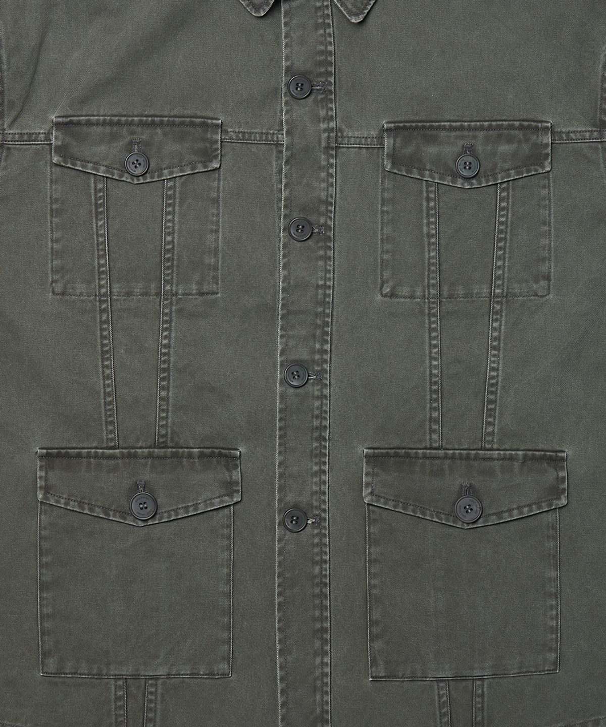 웨스트 그랜드 블러바드(WEST GRAND BOULEVARD) 쿠퍼 워시드 코튼 초어 자켓 WASHED KHAKI