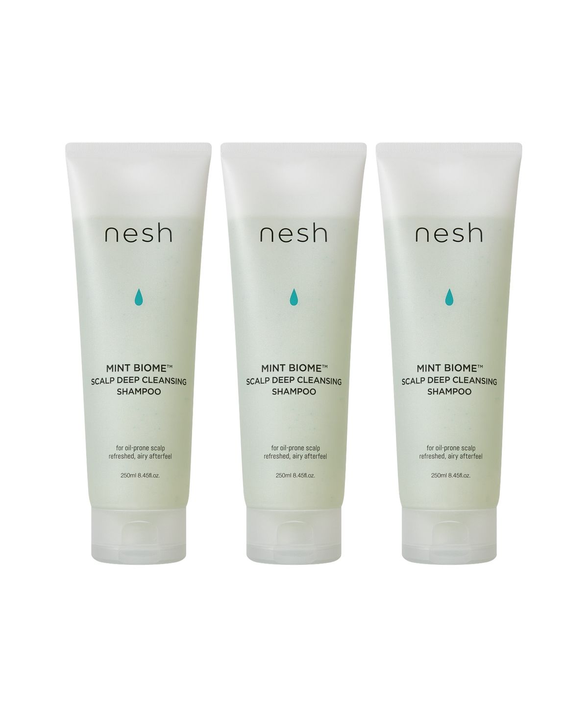 네쉬(NESH) [3종세트] 민트 바이옴 스칼프 딥클렌징 샴푸 250ml x 3개