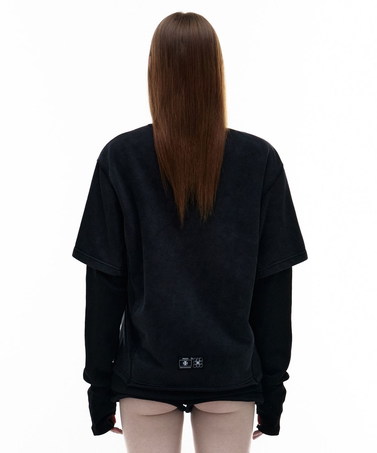 오퍼스 0012(OPUS 0012) Op. 07 TRIUMPH LAYERED LONG SLEEVE BLACK