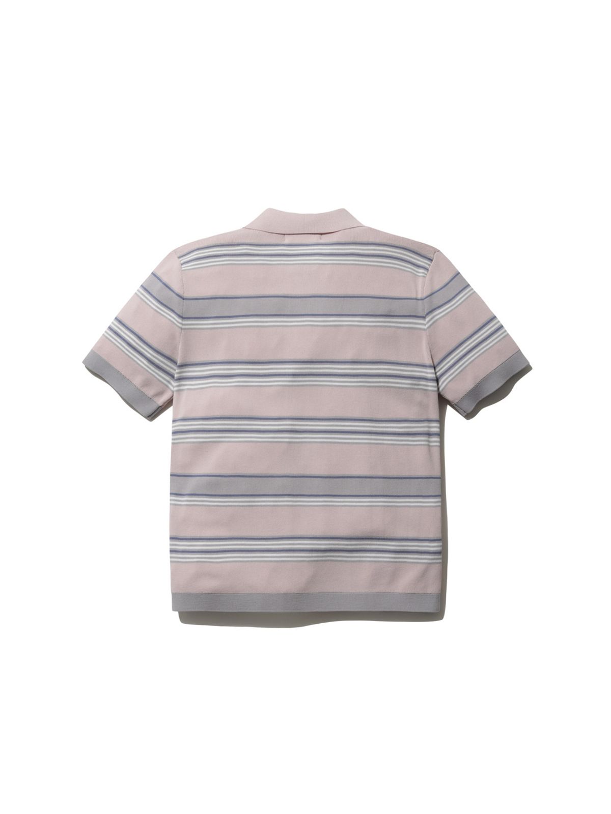올젠(OLZEN) 여성 멀티 스트라이프 카라 가디건_ZLG2EC2302PK