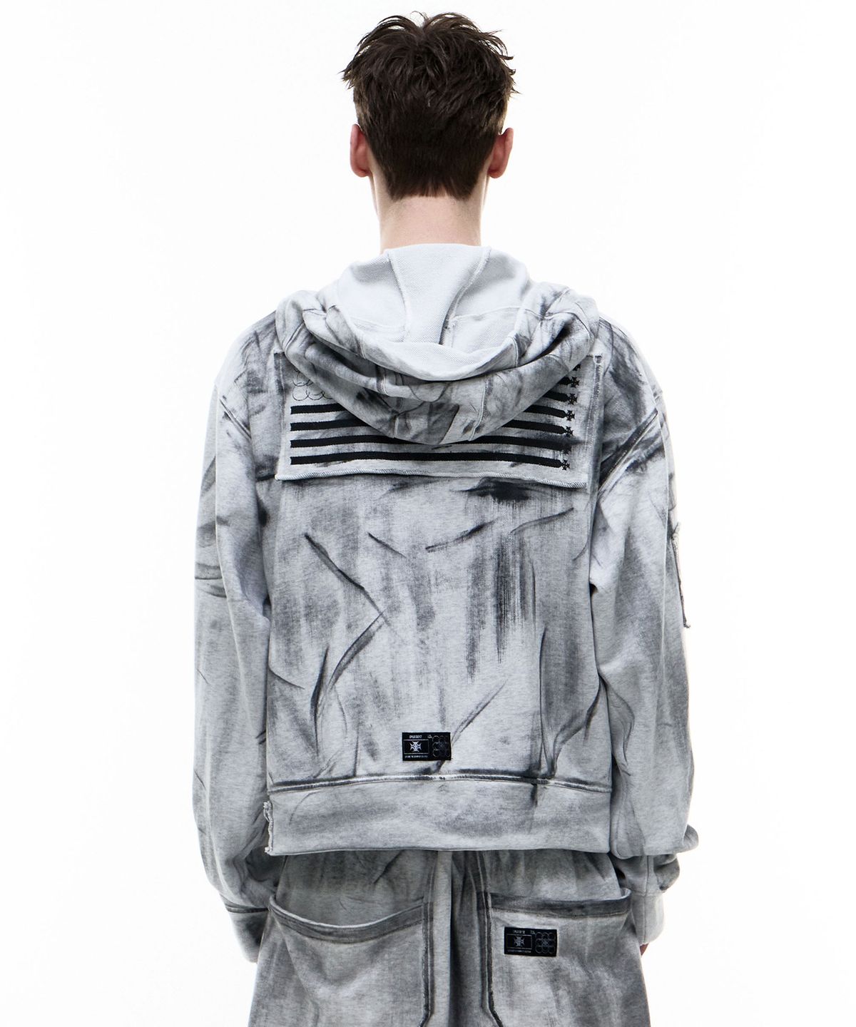 오퍼스 0012(OPUS 0012) Op. 07 UNIF HOOD ZIP-UP DIRTY WHITE
