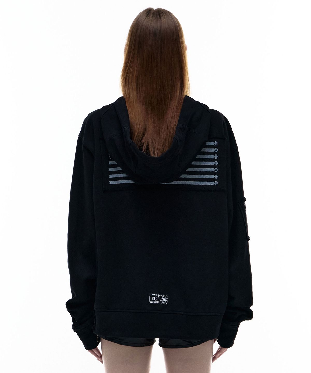오퍼스 0012(OPUS 0012) Op. 07 UNIF HOOD ZIP-UP BLACK