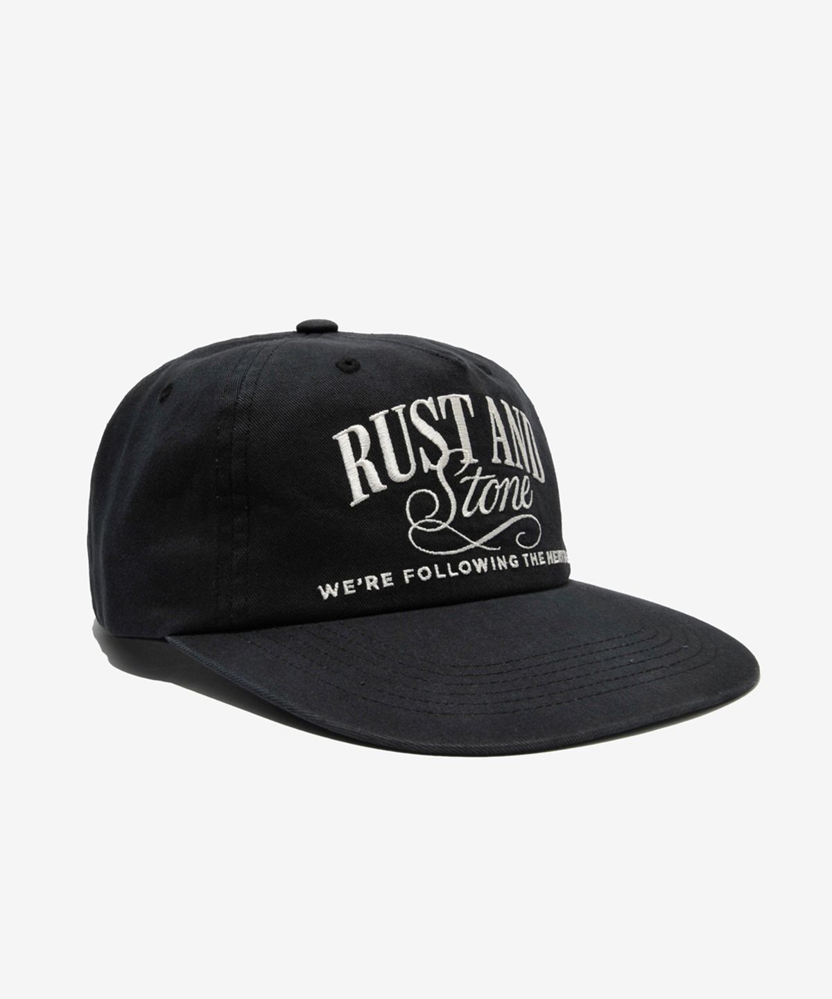 러스트앤스톤(RUSTANDSTONE) 아치로고 볼캡 블랙_Arch Logo Ball Cap Black