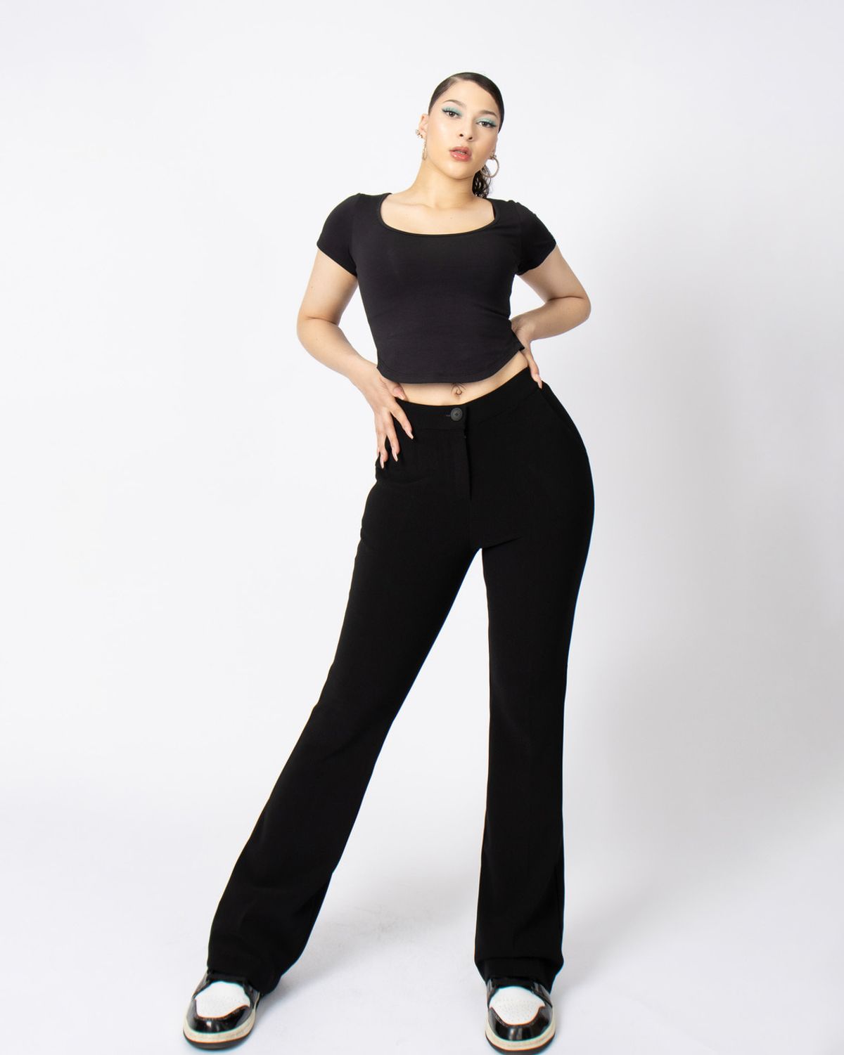 쿨시스(COOLSIS) CSS BOOTCUT SLACKS-027 (BLACK)