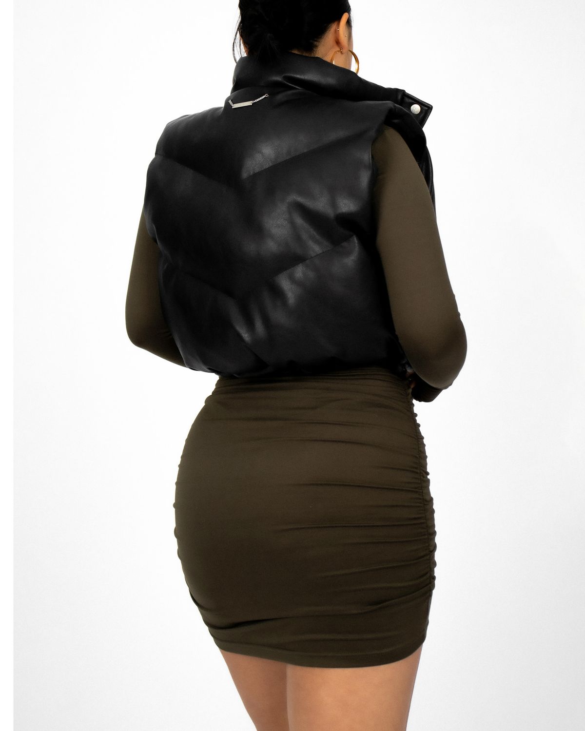 쿨시스(COOLSIS) CS JK LEATHER PUFFER VEST-005