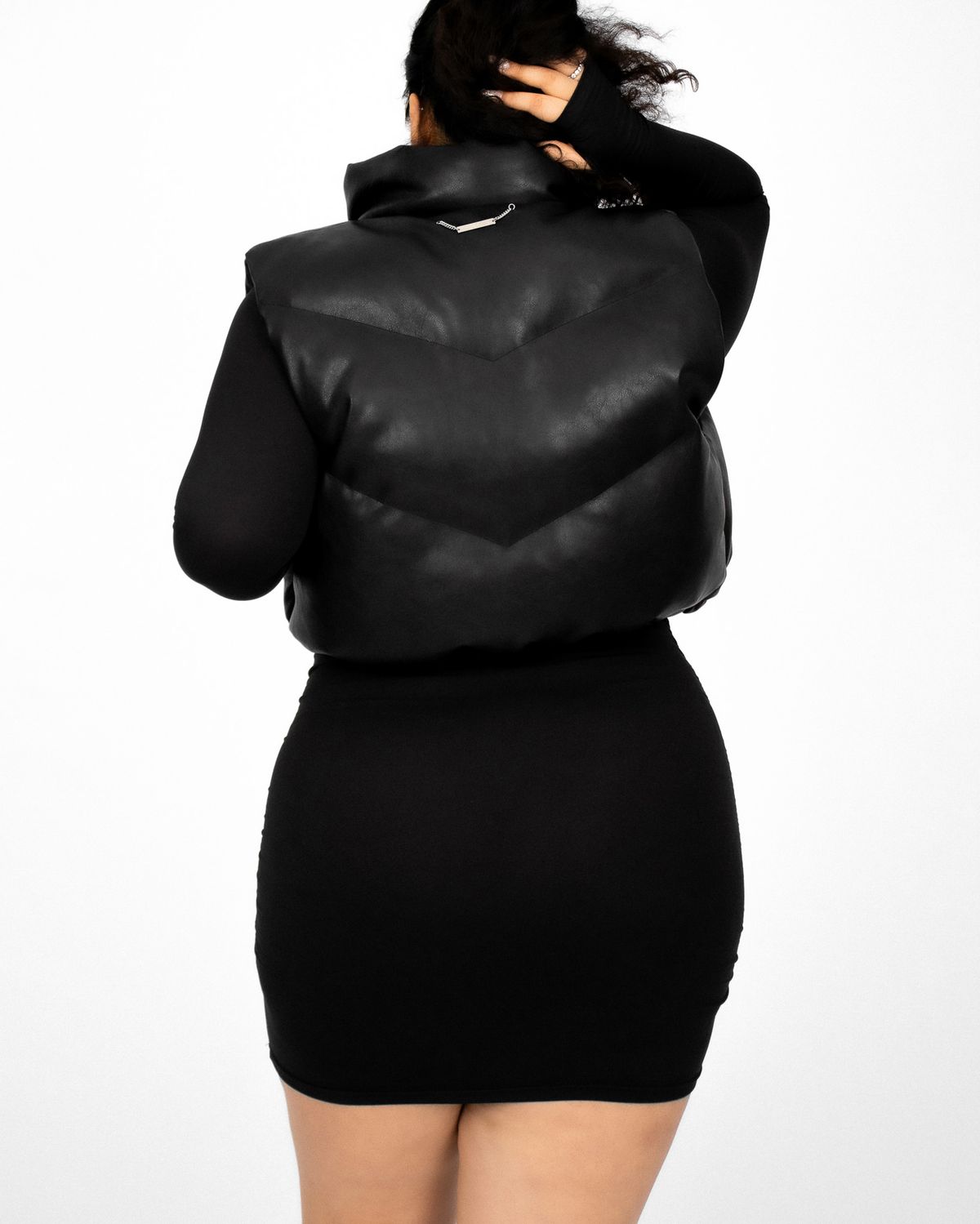 쿨시스(COOLSIS) CS JK LEATHER PUFFER VEST-005