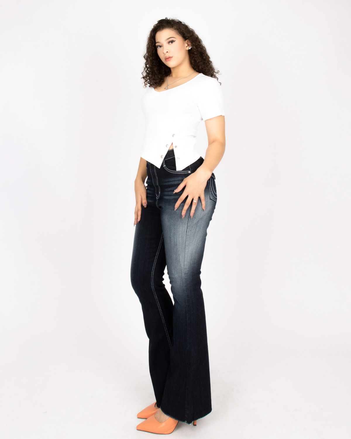 쿨시스(COOLSIS) POCKET BOOTCUT JEANS-02