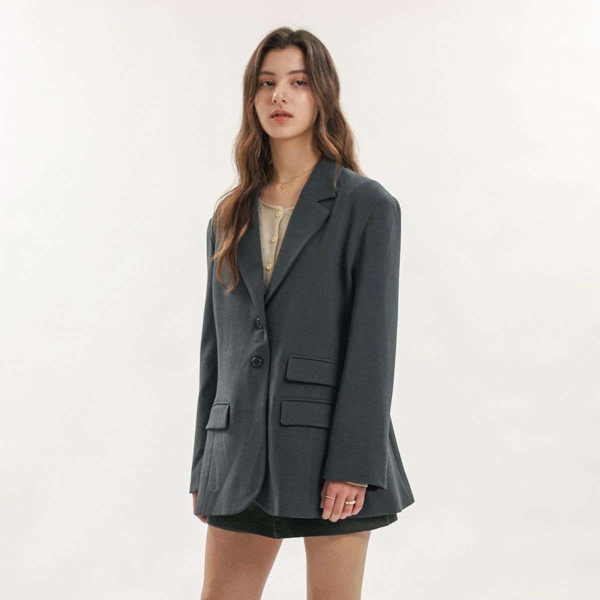 웬스데이딜라잇(WEDNESDAY DELIGHT) WD_Classic tailored blazer jacket_2color