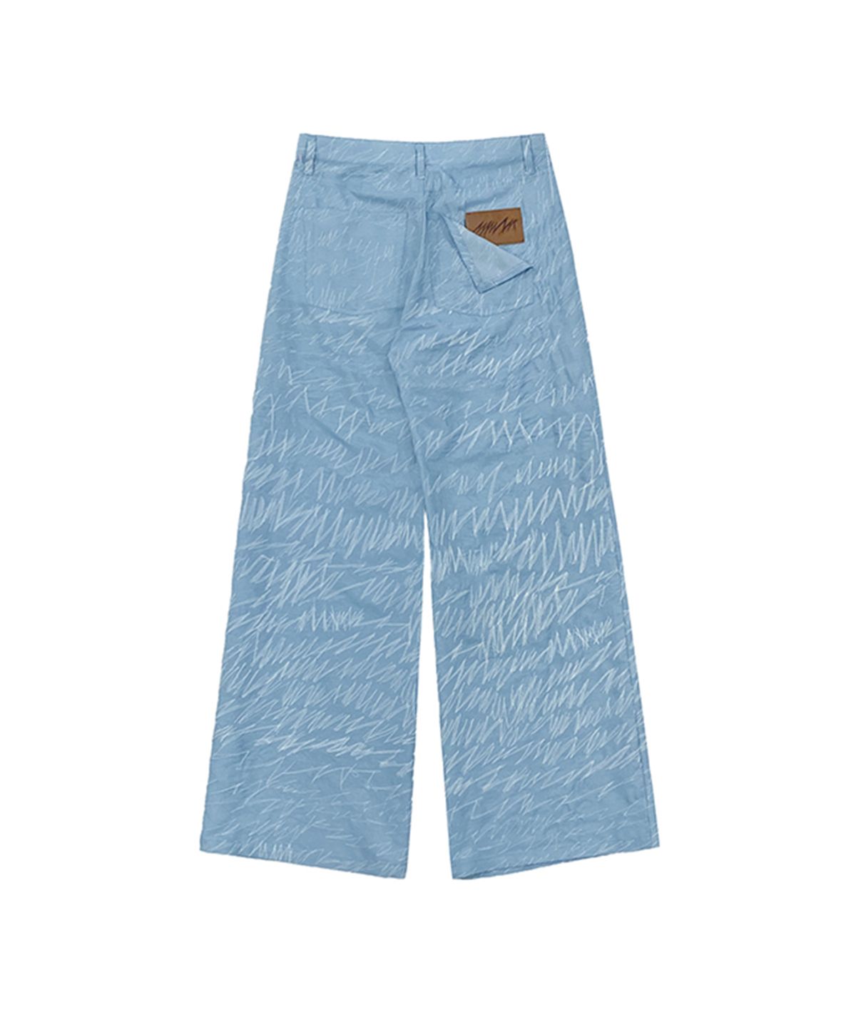 므아므(MMAM) Denim logo stitch pants