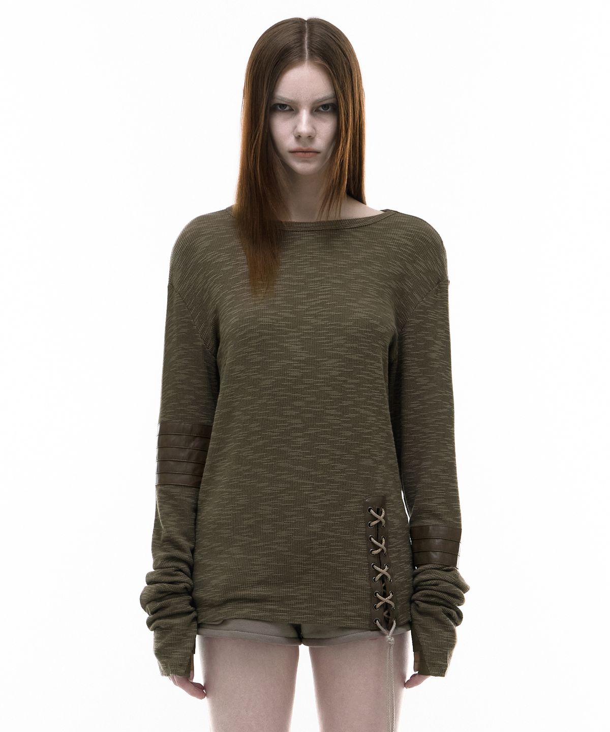 오퍼스 0012(OPUS 0012) Op. 07 REIN PATCH LONG SLEEVE BROWN