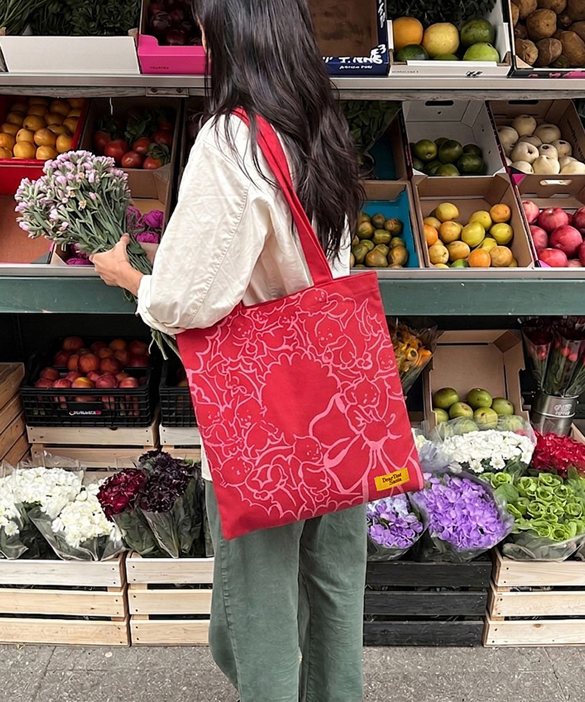 디어틴트산타(DEAR TINT SANTA) Wreath Bag_red