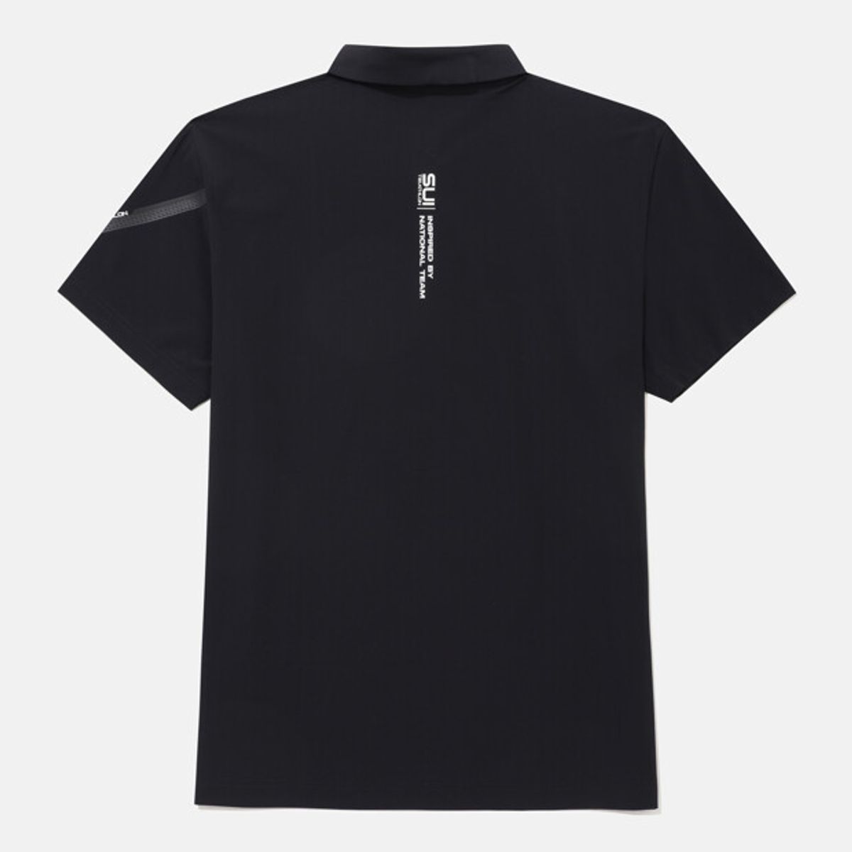 데상트(DESCENTE) 스위스 트라이애슬론 폴로 반팔 티셔츠 블랙 SR221IPS53