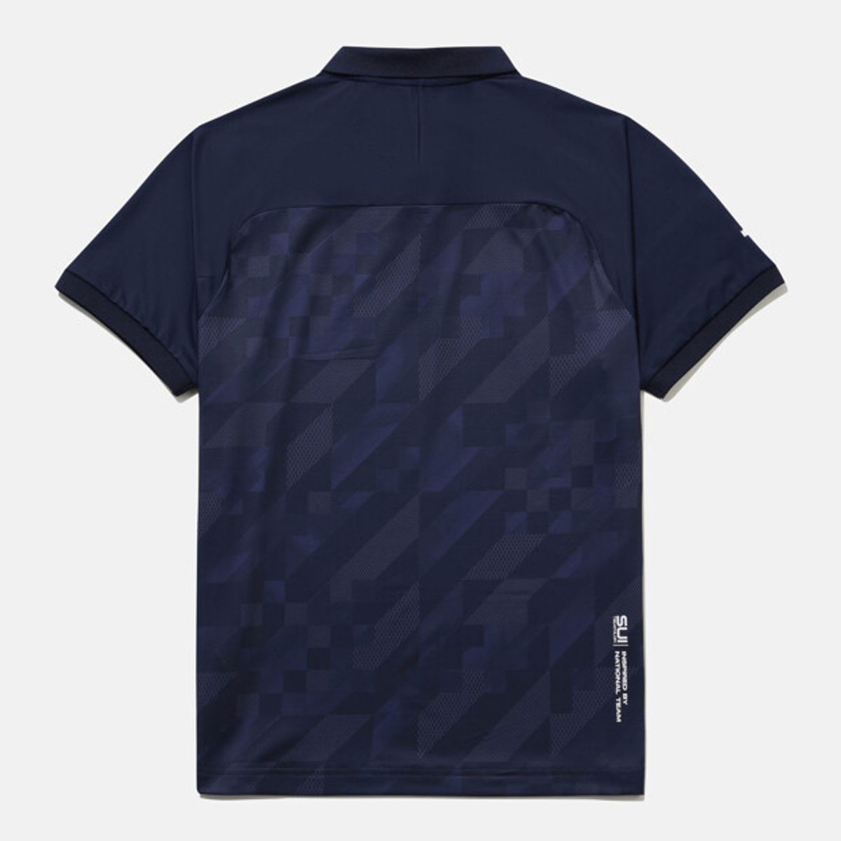 데상트(DESCENTE) 스위스 트라이애슬론 그래픽 폴로 반팔 티셔츠 네이비 SR221IPS55