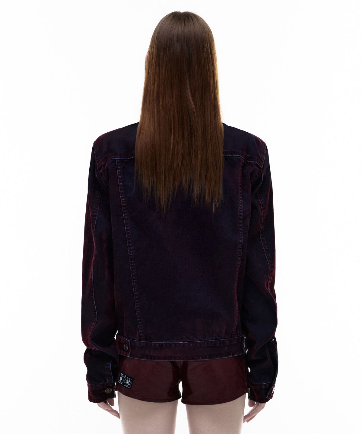 오퍼스 0012(OPUS 0012) Op. 03 OMEN VELVET DENIM JACKET BURGUNDY