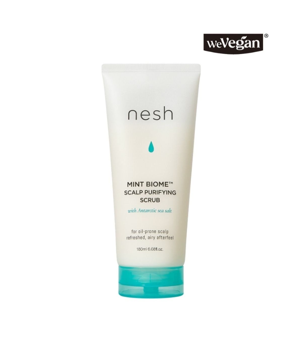 네쉬(NESH) [2종세트] 민트 바이옴 스칼프 딥클렌징 샴푸 250ml & 민트 바이옴 스칼프 퓨리파잉 스크럽 180ml