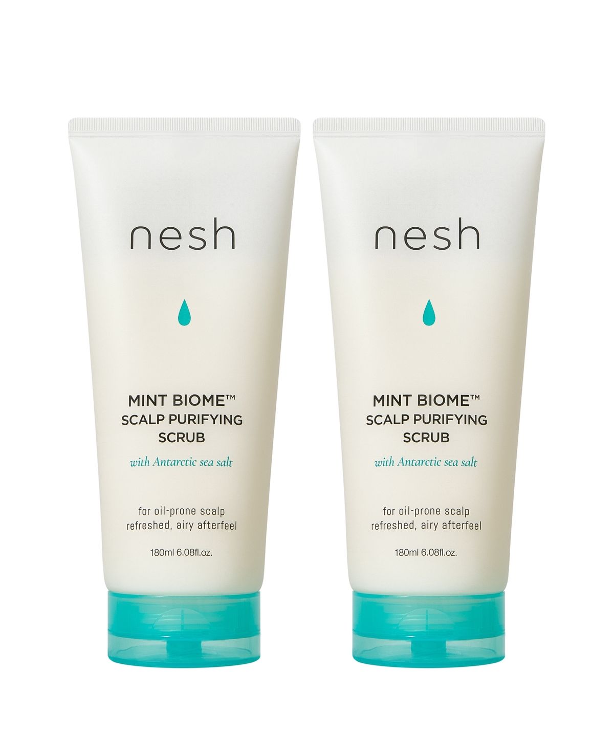 네쉬(NESH) [2종세트] 민트 바이옴 스칼프 퓨리파잉 스크럽 180ml x 2개
