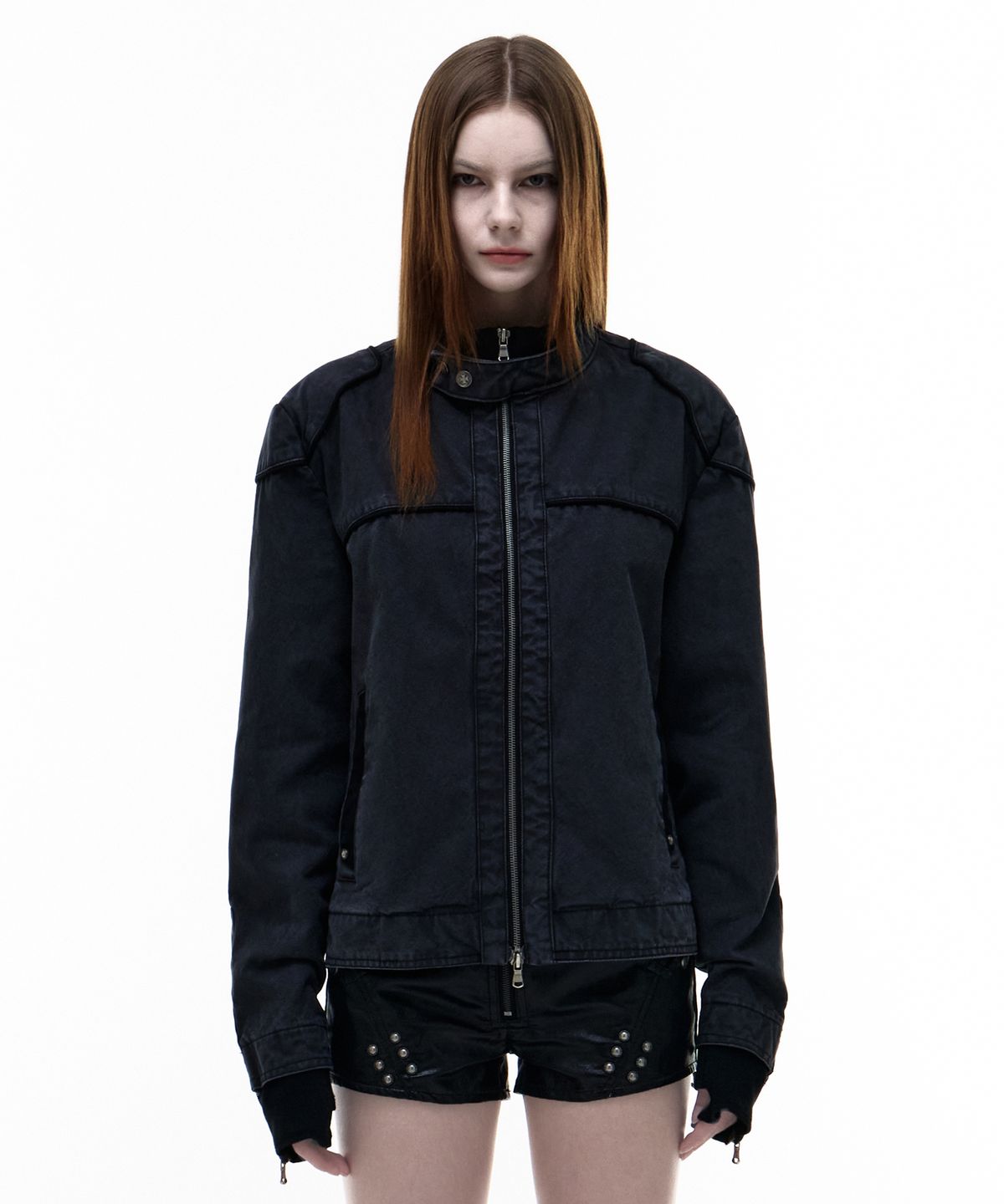 오퍼스 0012(OPUS 0012) Op. 03 EVEL BIKER JACKET CHARCOAL