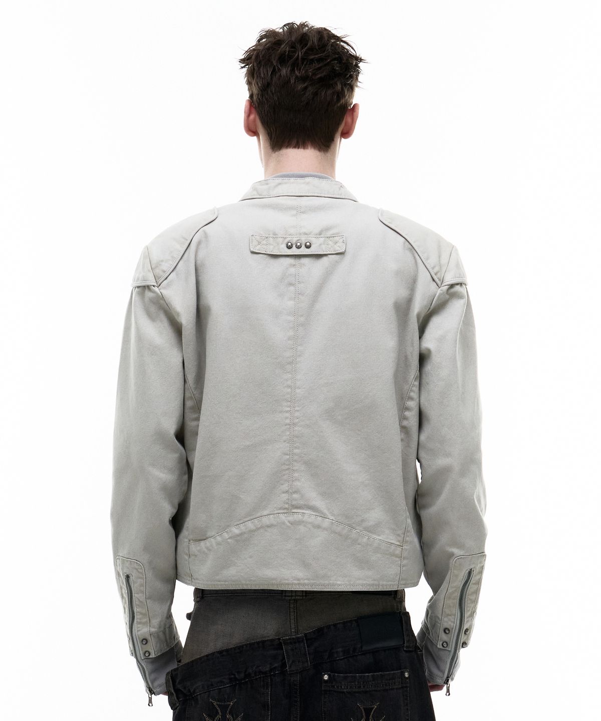 오퍼스 0012(OPUS 0012) Op. 03 EVEL BIKER JACKET IVORY