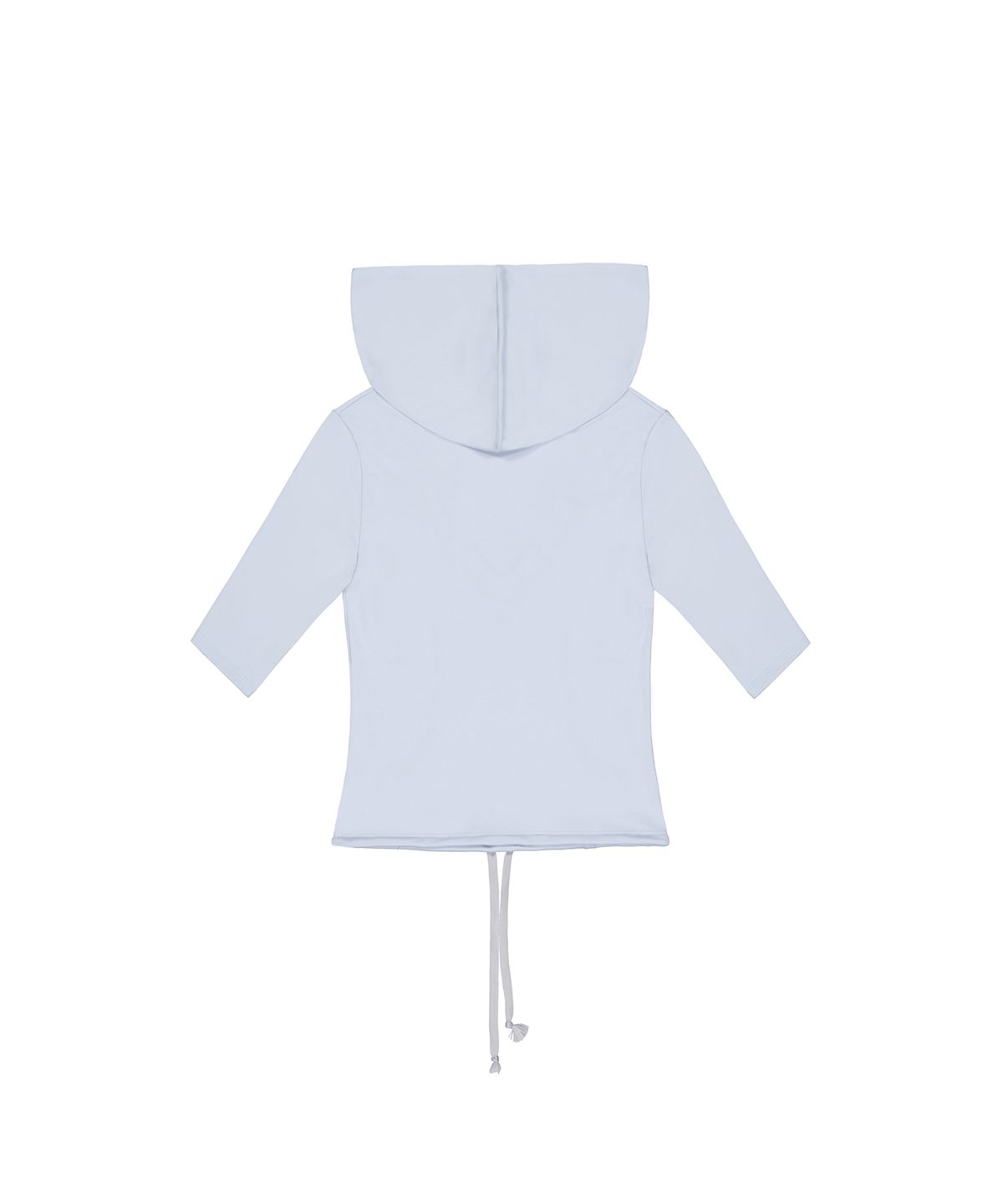 이와이이알(EYEER) Metal Logo V-neck Half Sleeve Hoodie - Sky Blue