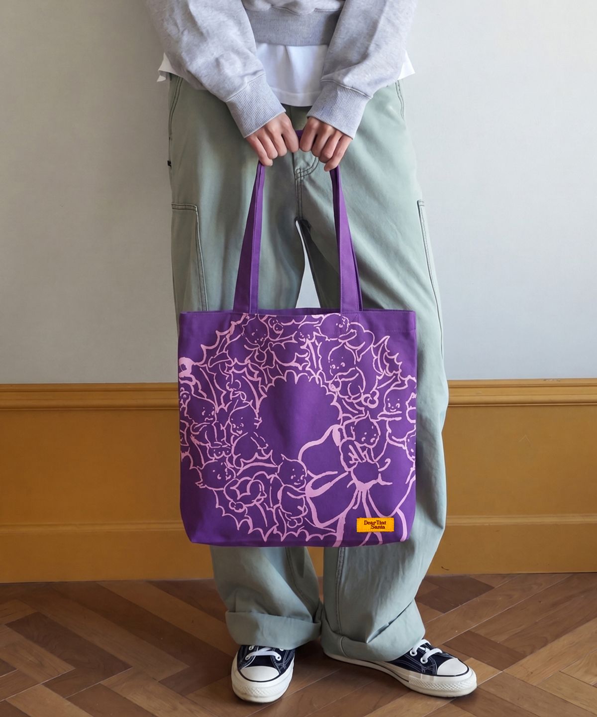 디어틴트산타(DEAR TINT SANTA) Wreath Bag_purple