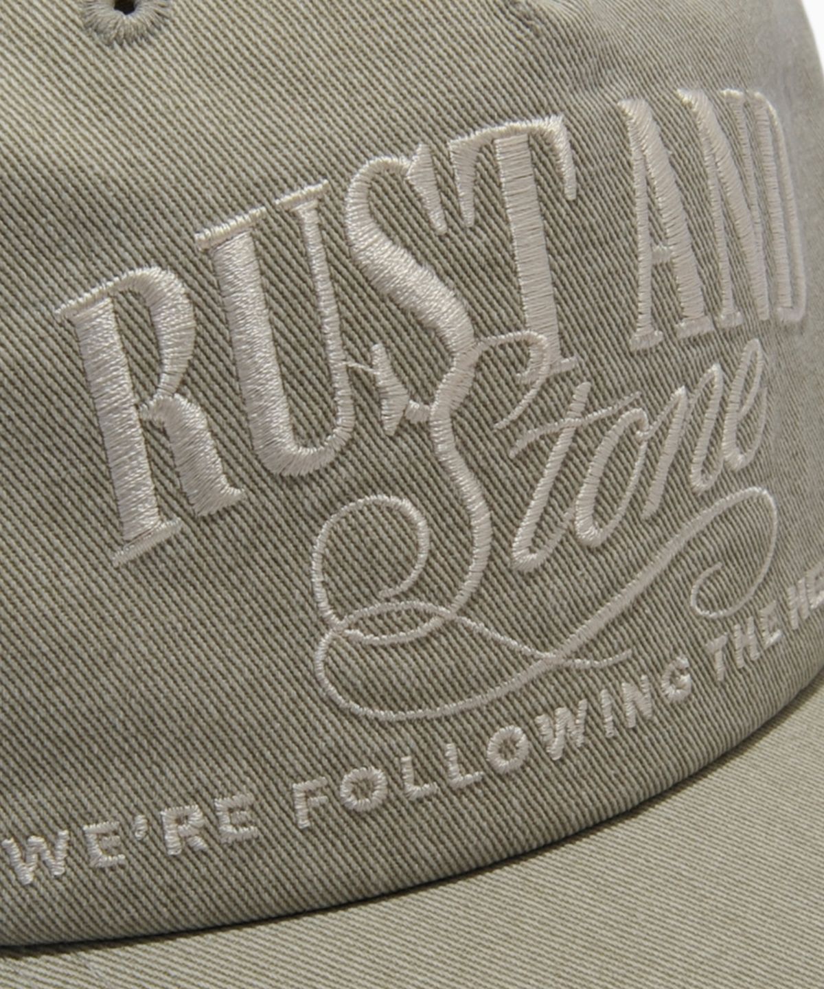 러스트앤스톤(RUSTANDSTONE) 아치로고 볼캡 베이지_Arch Logo Ball Cap Beige