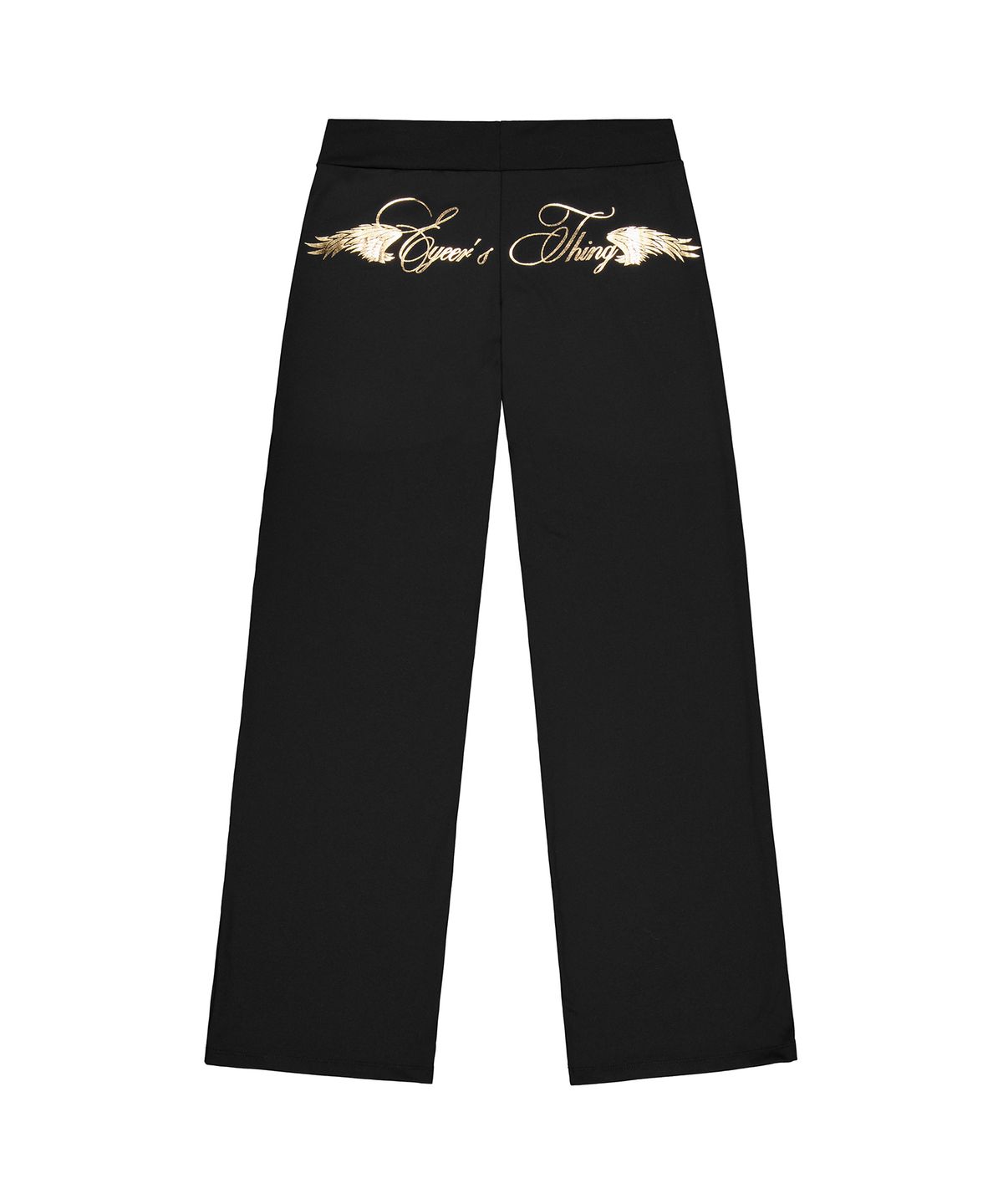 이와이이알(EYEER) Metal Logo Low Rise Training Pants - Black