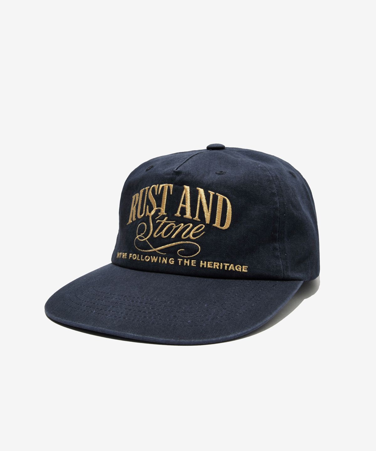 러스트앤스톤(RUSTANDSTONE) 아치로고 볼캡 네이비_Arch Logo Ball Cap Navy