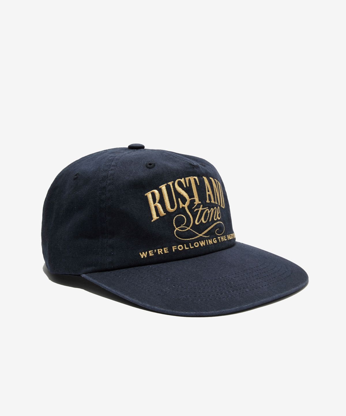러스트앤스톤(RUSTANDSTONE) 아치로고 볼캡 네이비_Arch Logo Ball Cap Navy