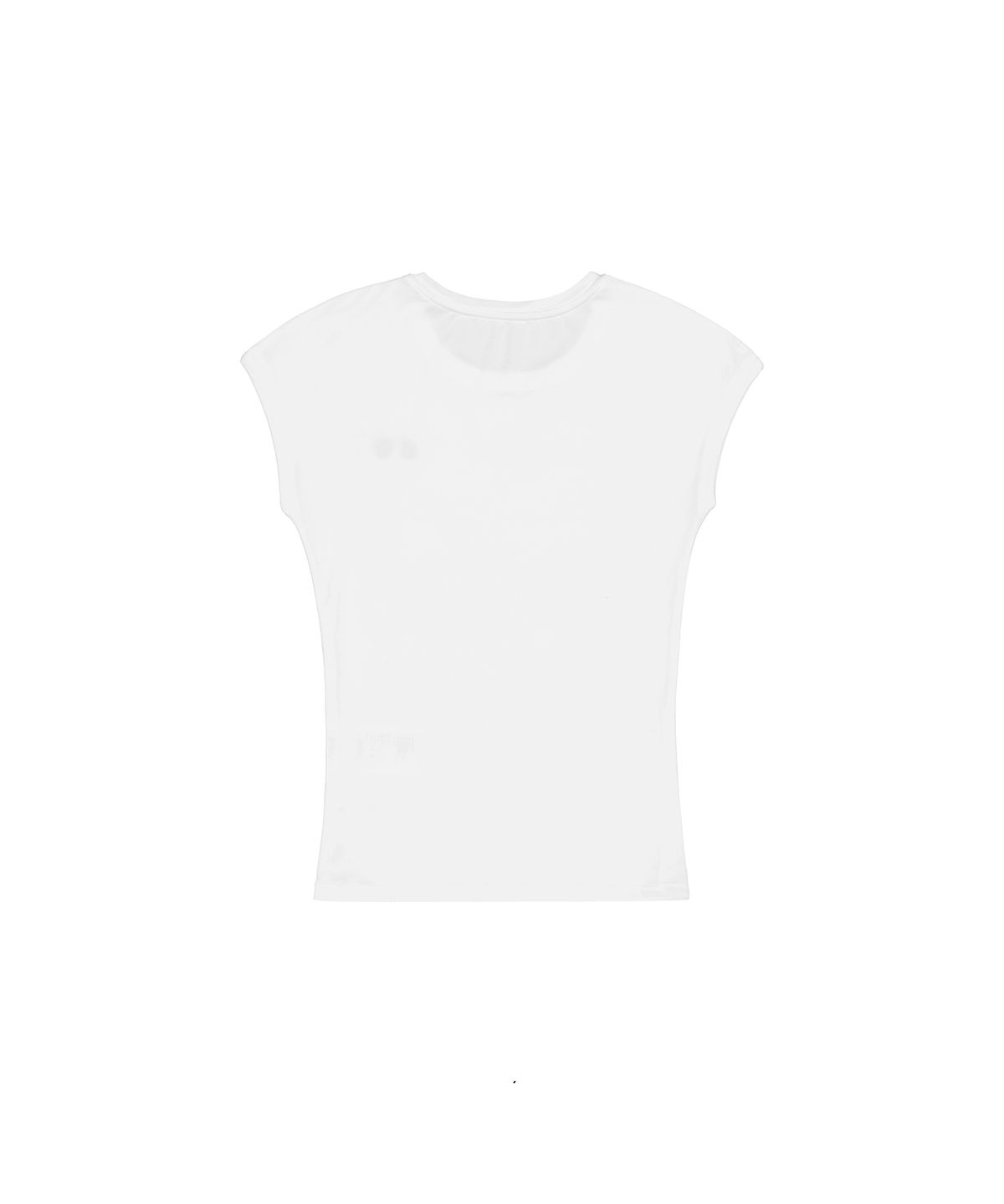 이와이이알(EYEER) Antique Logo Cap Sleeve Top - White