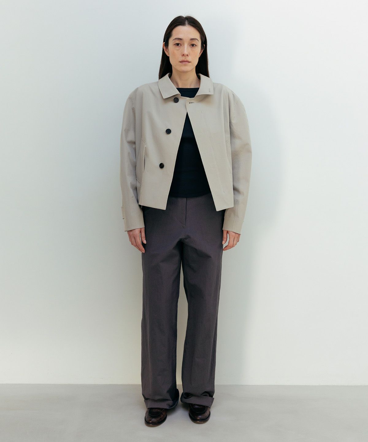 블랭크룸 우먼(BLANKROOM HER) 스와브 자켓_FOG BEIGE