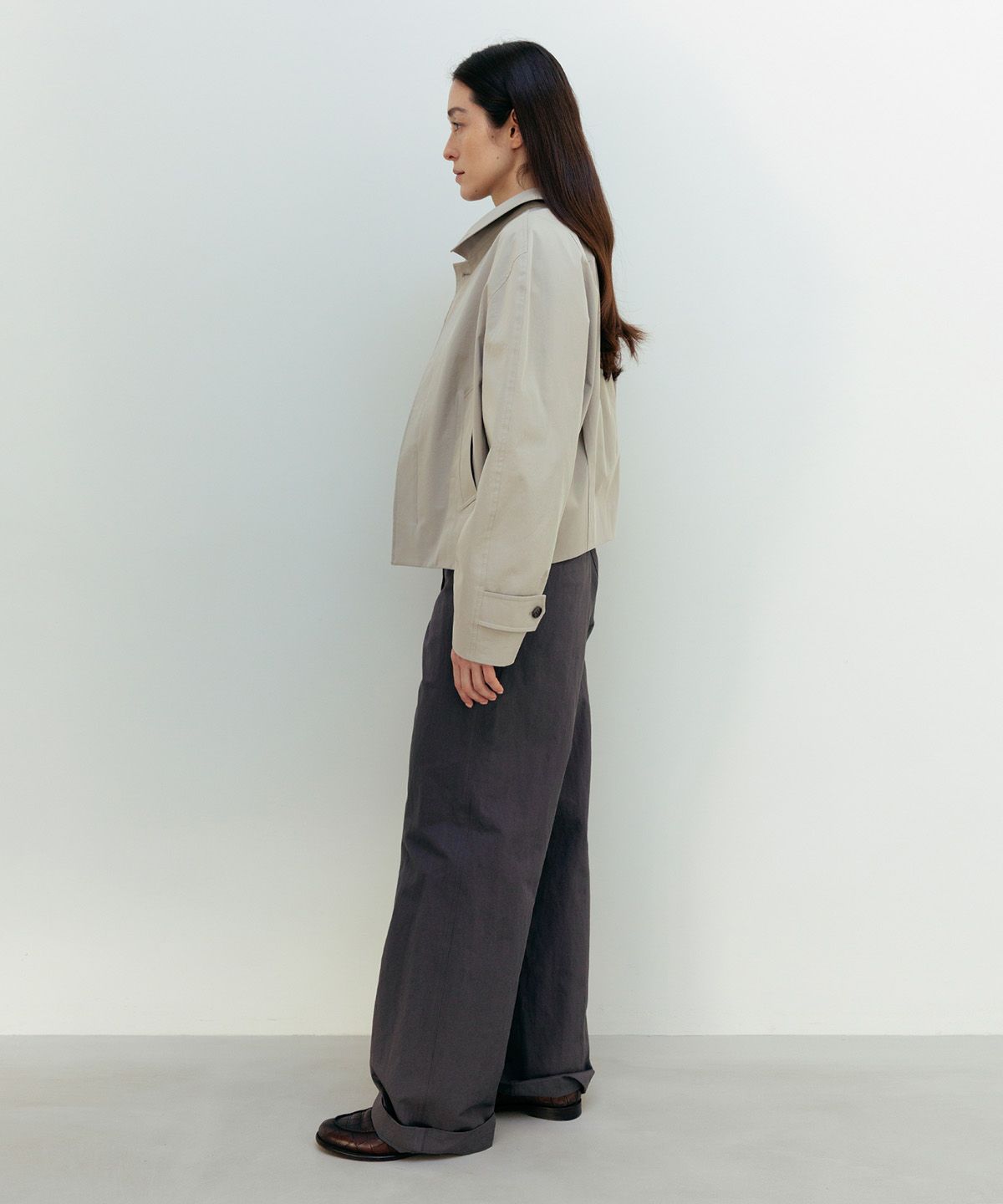 블랭크룸 우먼(BLANKROOM HER) 스와브 자켓_FOG BEIGE