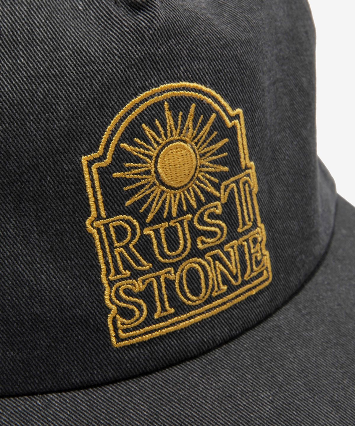러스트앤스톤(RUSTANDSTONE) 썬 엠블럼 볼캡 블랙_Sun Emblem Ball Cap Black