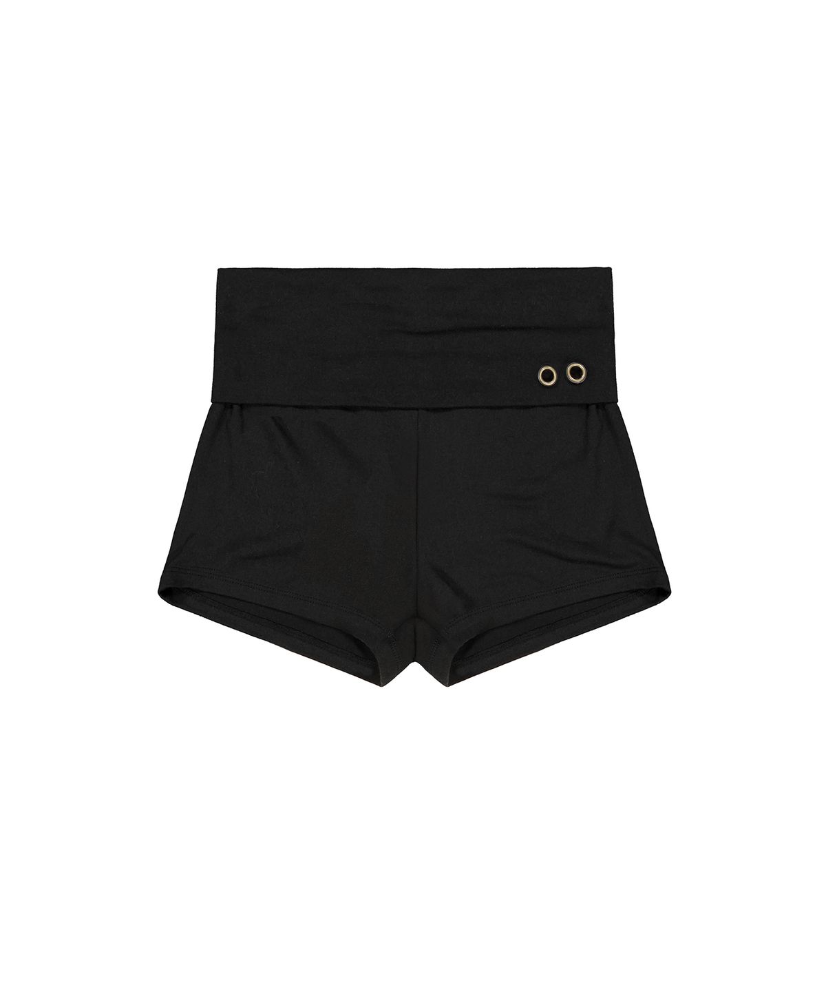 이와이이알(EYEER) Foldover Waist Short Pants - Black