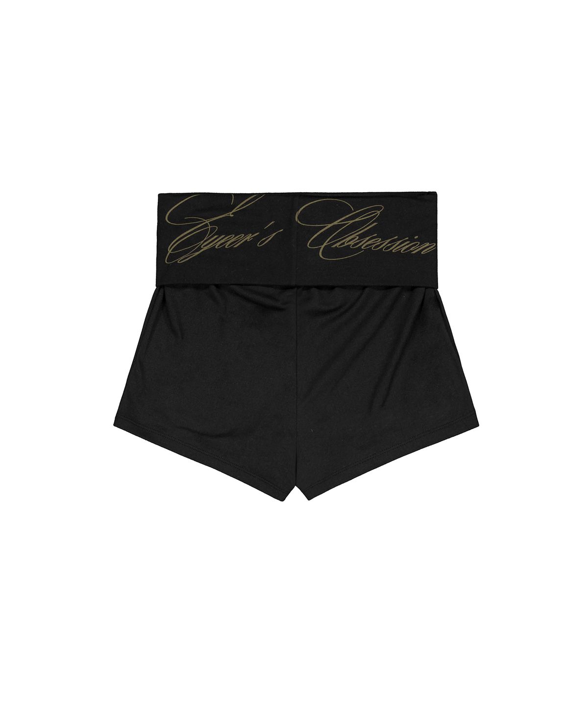 이와이이알(EYEER) Foldover Waist Short Pants - Black