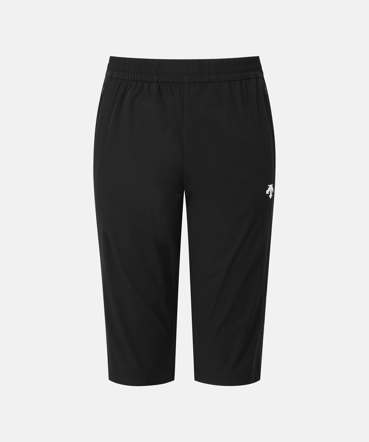 데상트(DESCENTE) 트레이닝 7인치 쿨링 트리코트 팬츠 블랙 SR213TKP41