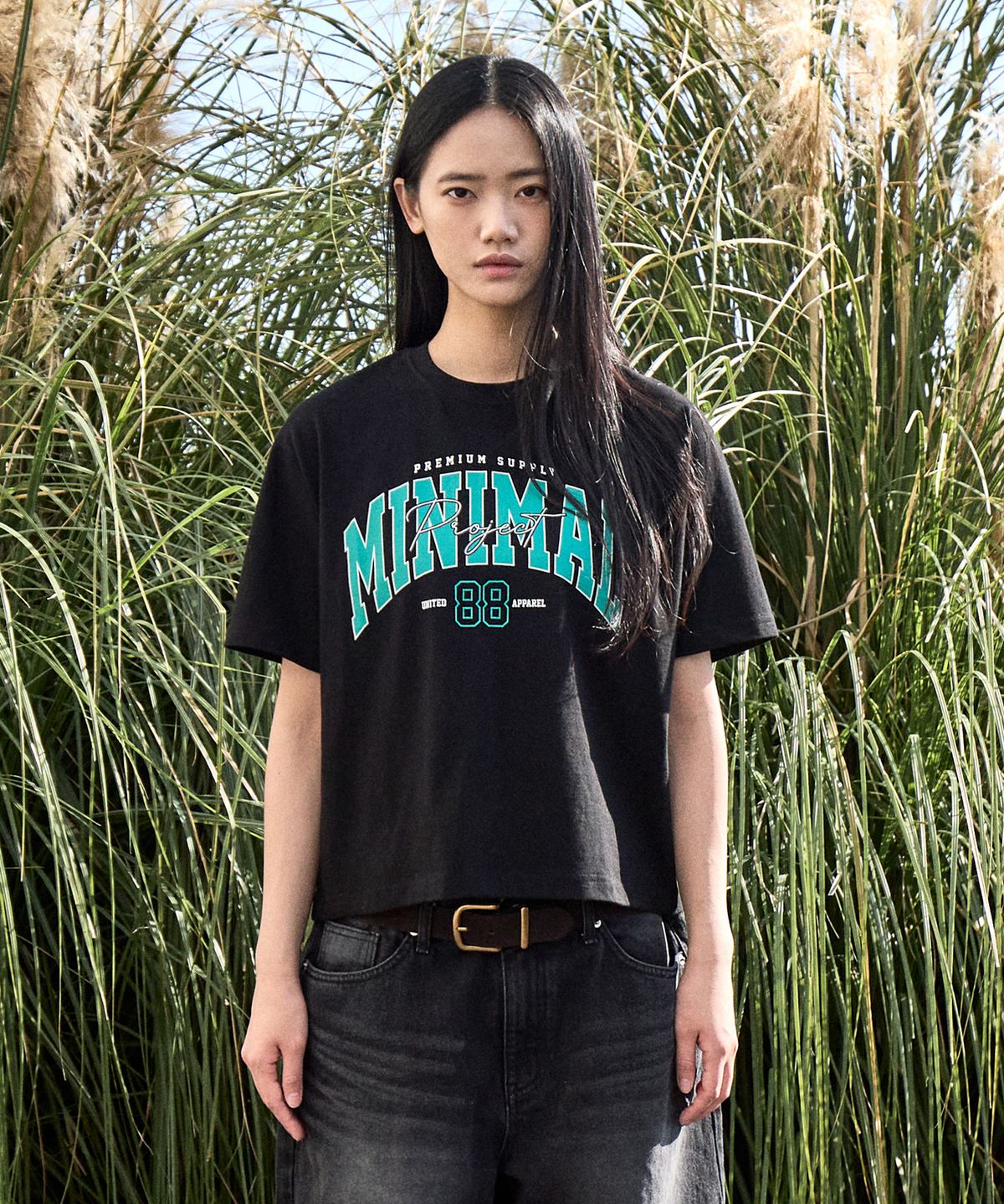 미니멀프로젝트(MINIMALPROJECT) 88 아치 로고 오버핏 반팔티셔츠 MST150C / 4COLOR