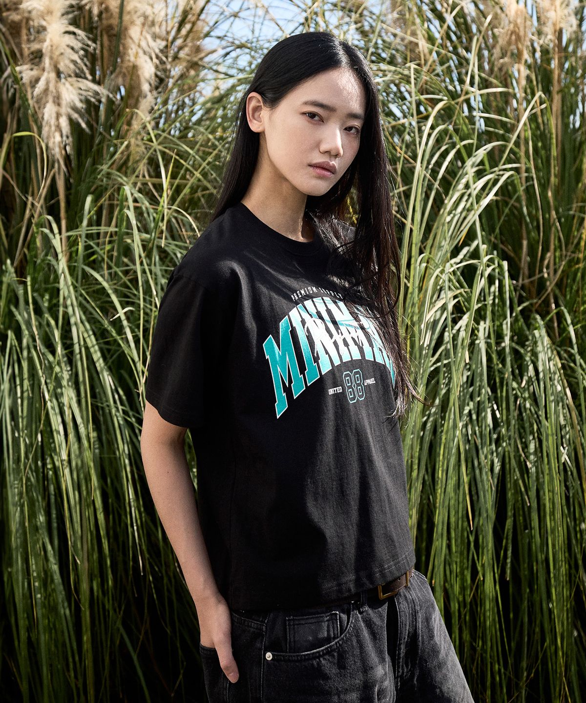미니멀프로젝트(MINIMALPROJECT) 88 아치 로고 오버핏 반팔티셔츠 MST150C / 4COLOR