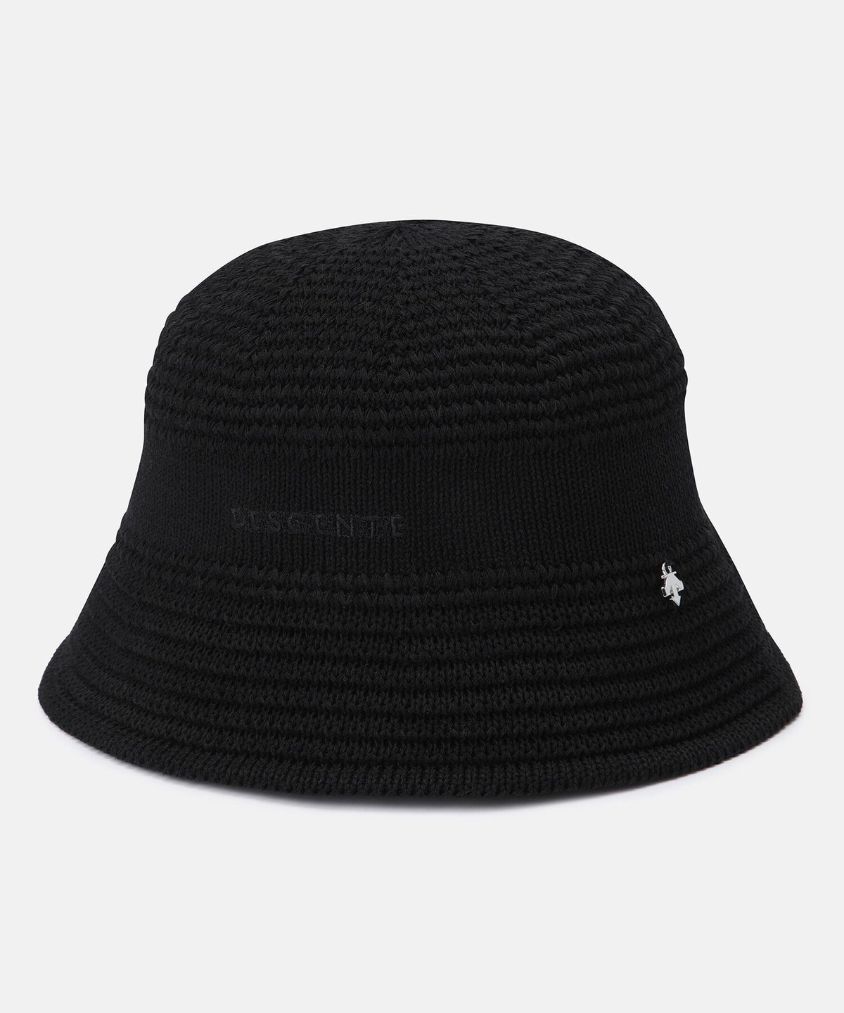데상트(DESCENTE) 우먼스 니트 버킷햇 블랙 SR122UCP1X