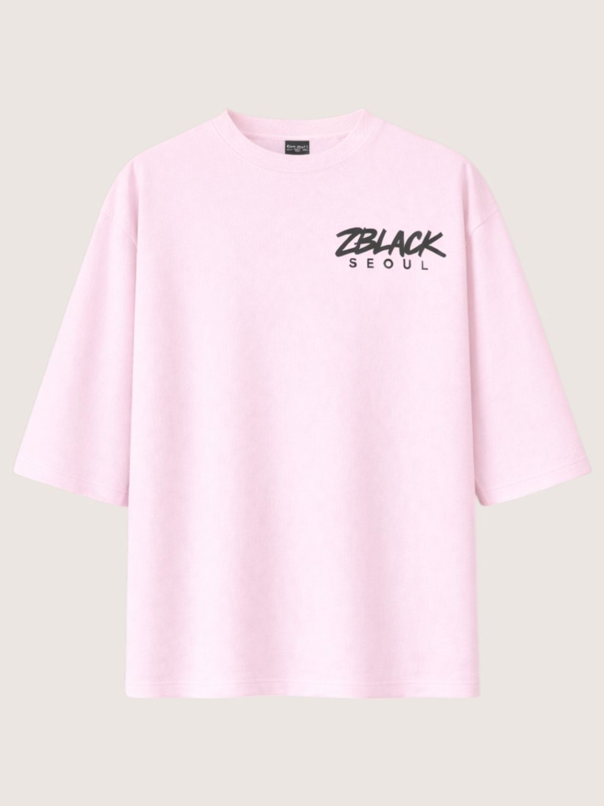 지블랙(ZBLACK) 패션위크 시티 서울 7부 티셔츠(PINK)