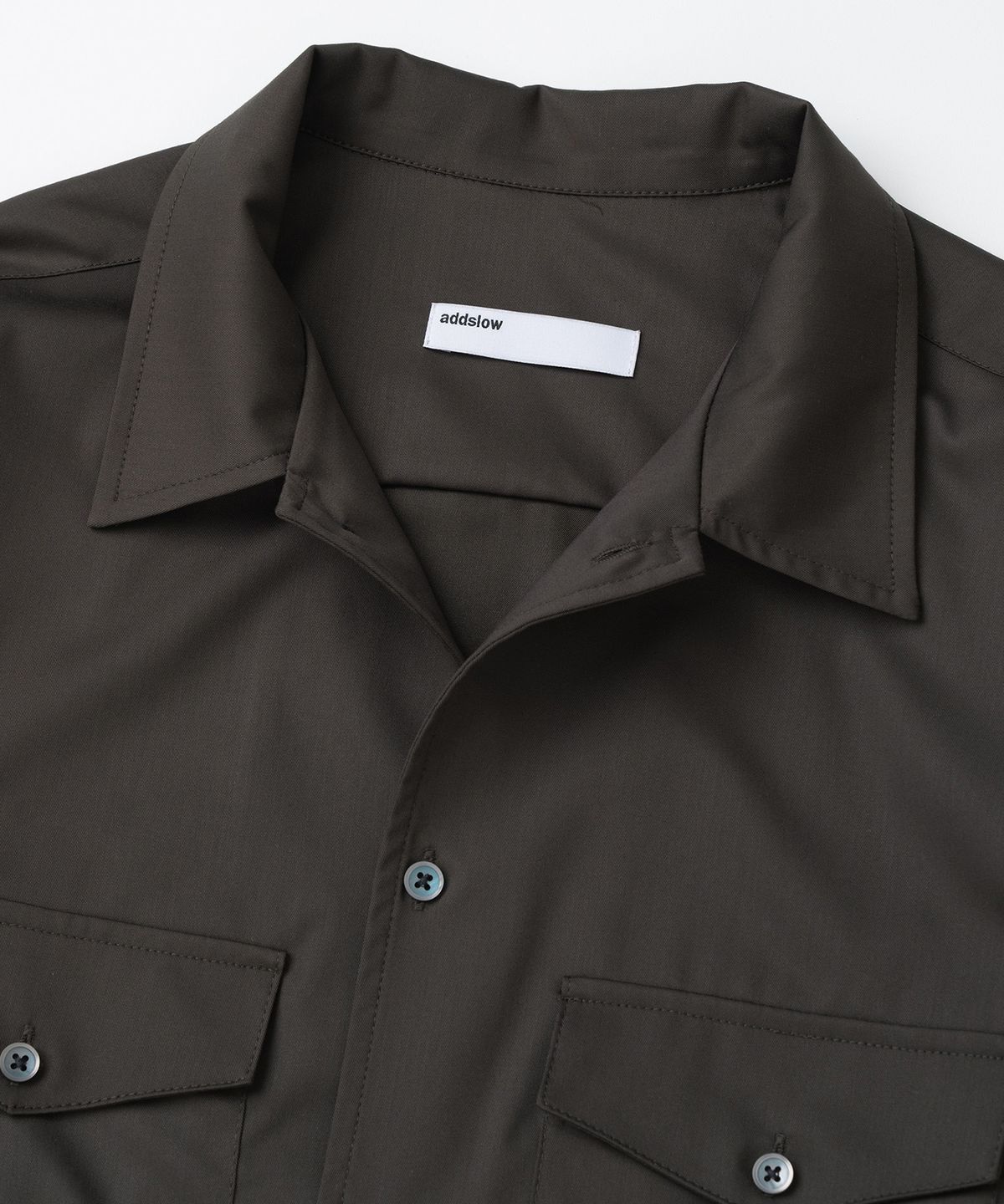 애드슬로우(ADDSLOW) Two Pocket Shirt (Brown)