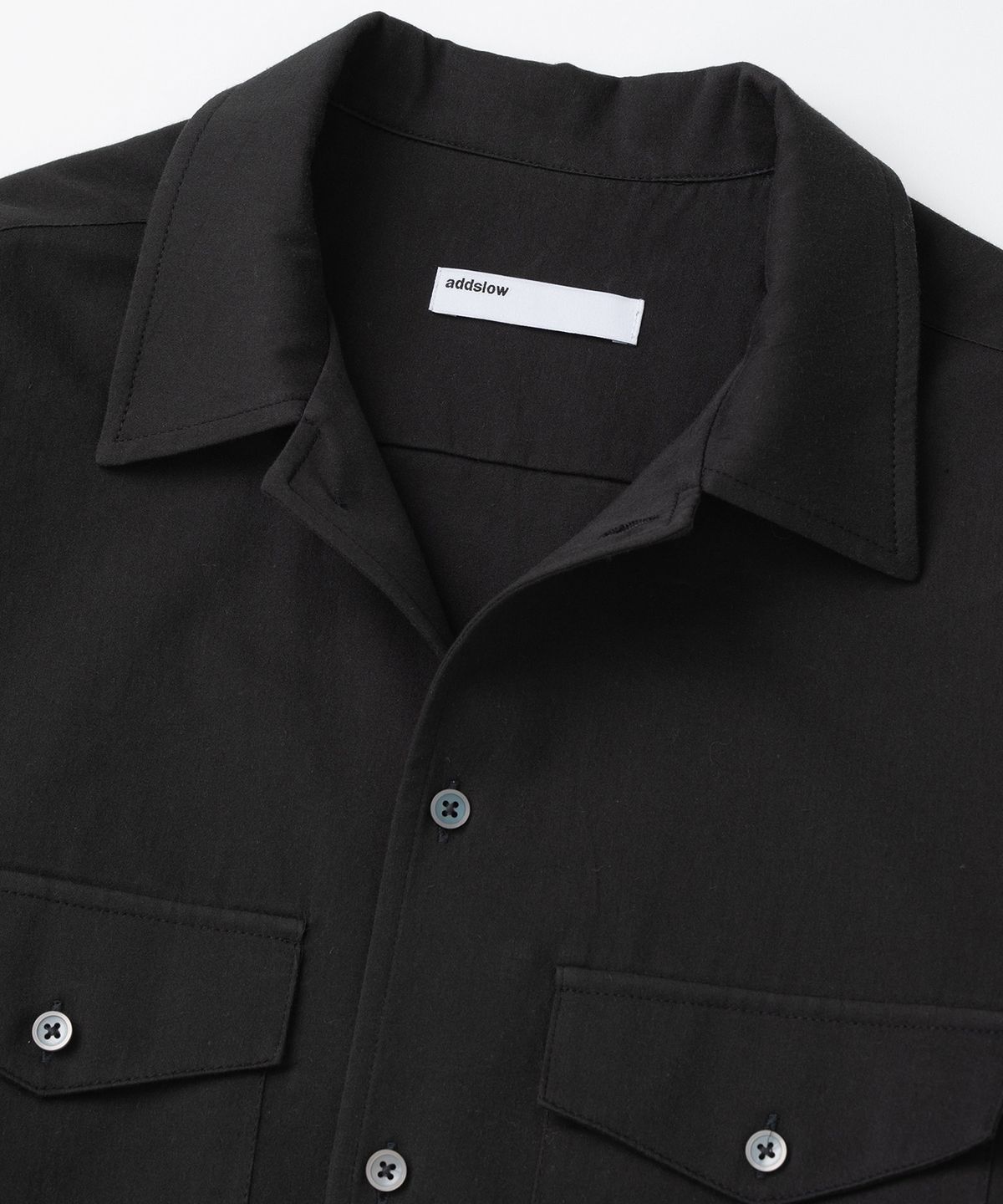 애드슬로우(ADDSLOW) Two Pocket Shirt (Black)