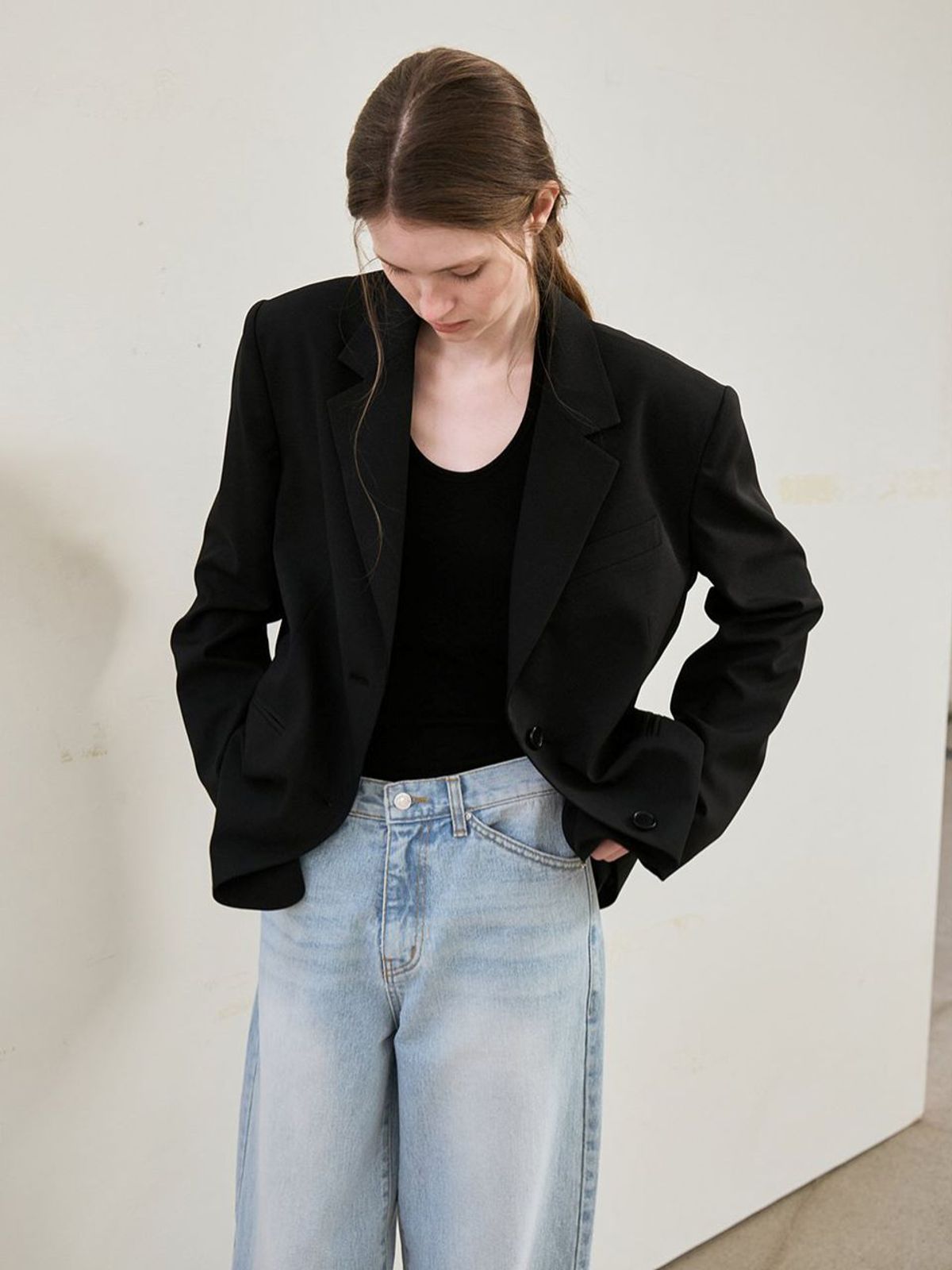 르(LE) lessence summer blazer (black)
