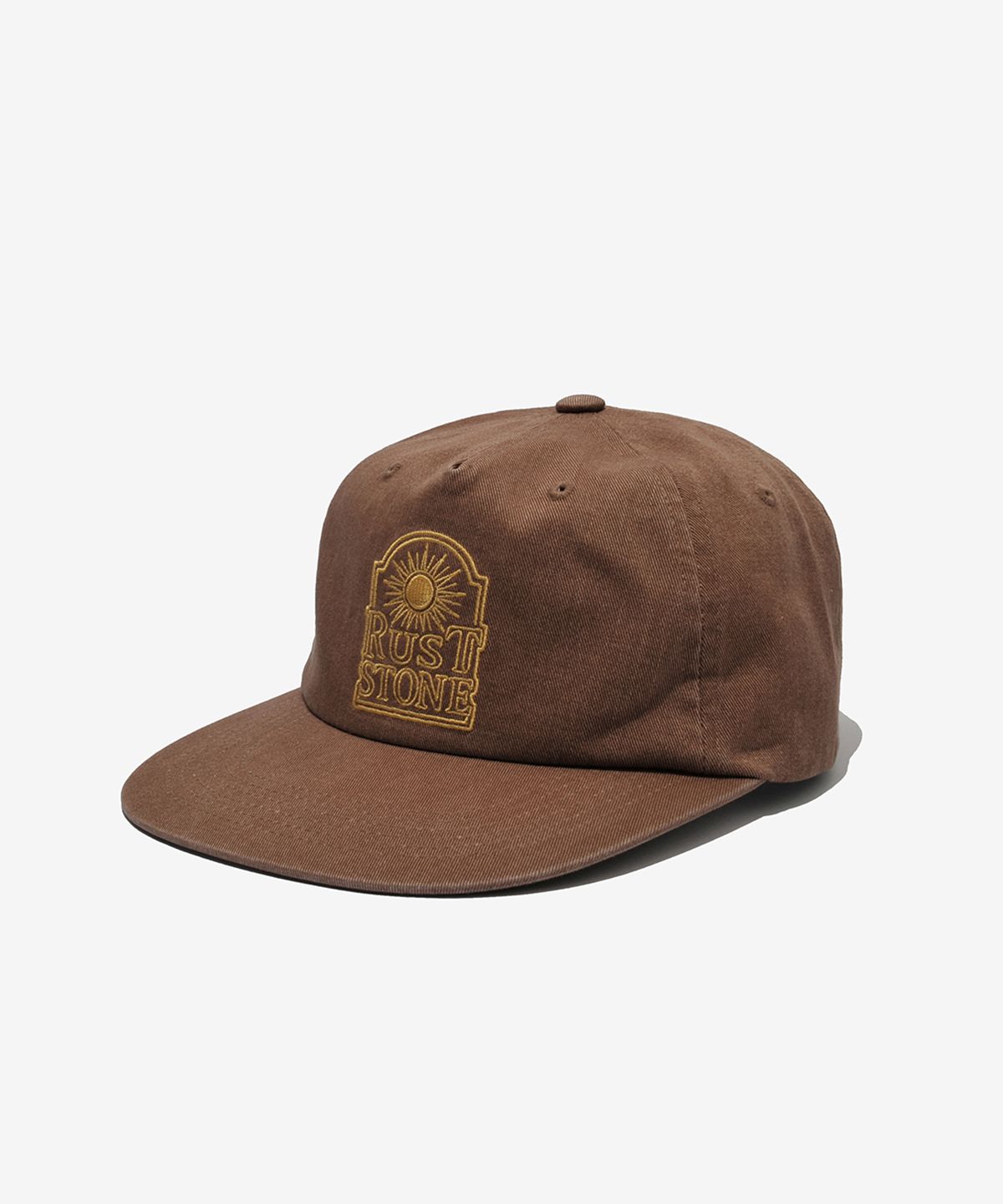 러스트앤스톤(RUSTANDSTONE) 썬 엠블럼 볼캡 브라운_Sun Emblem Ball Cap Brown