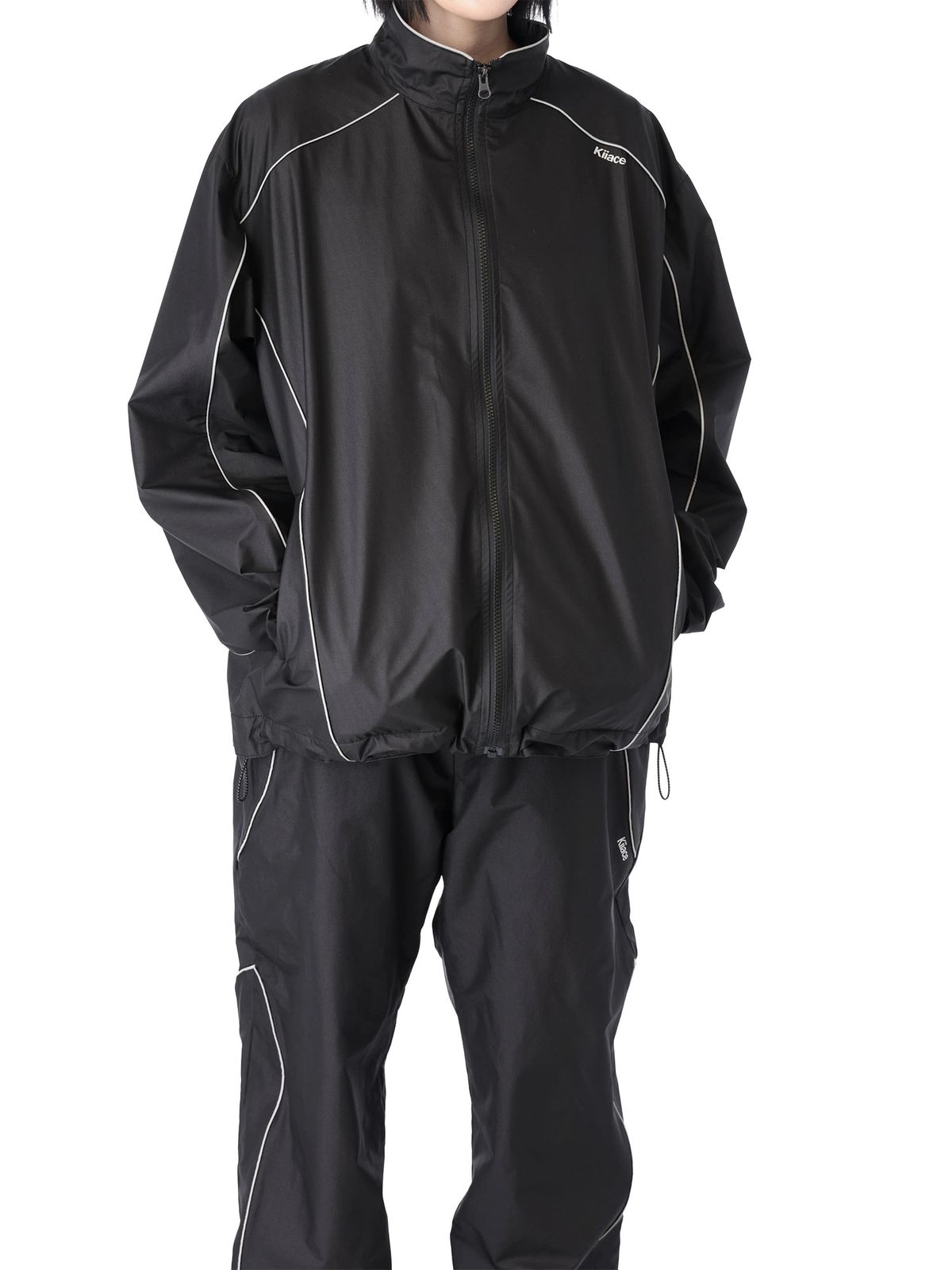키아세(KIIACE) Reflect Track Jacket Black