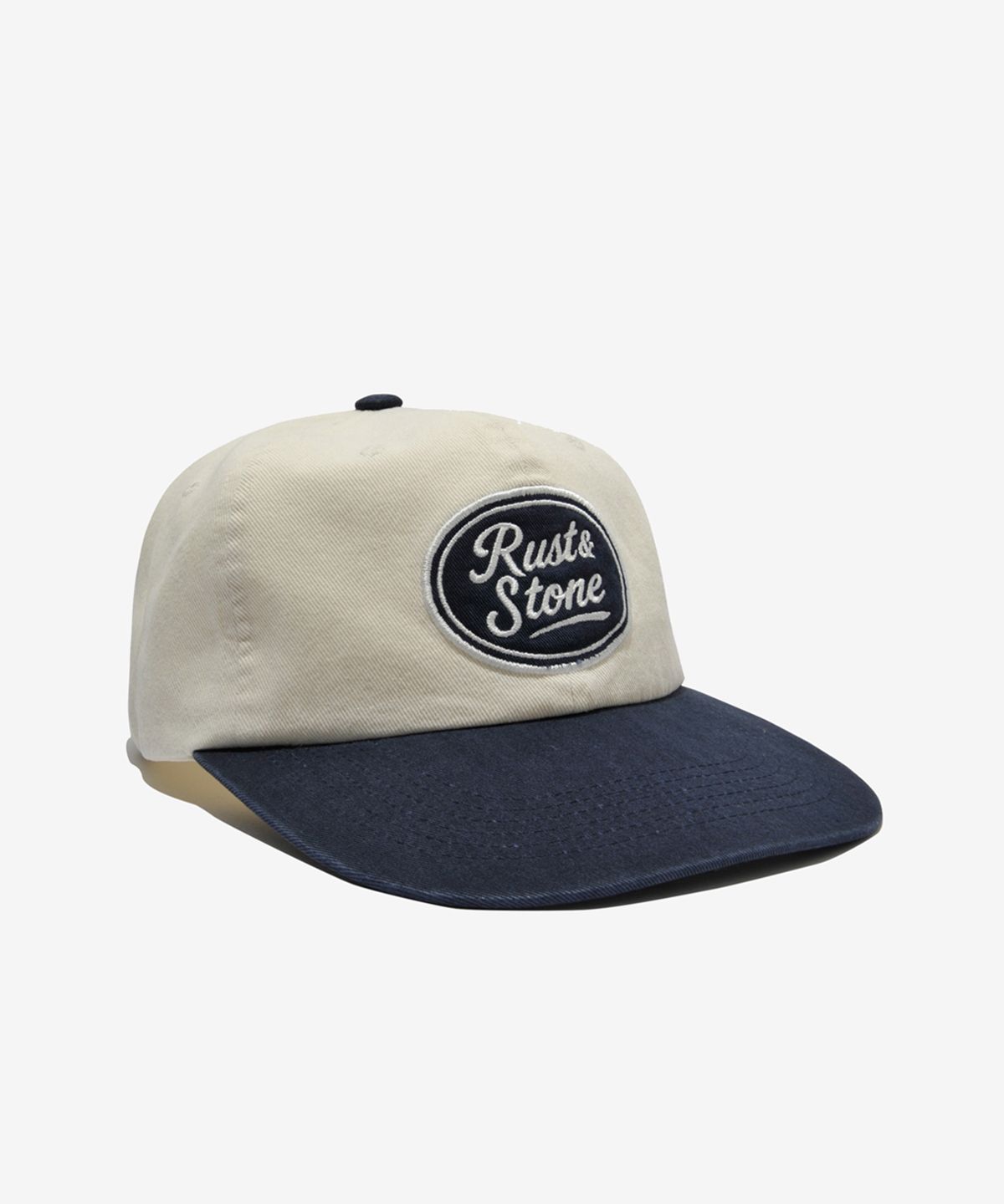 러스트앤스톤(RUSTANDSTONE) 엠블럼 클래식 볼캡 아이보리/네이비_Emblem Classical Ball Cap Ivory/Navy