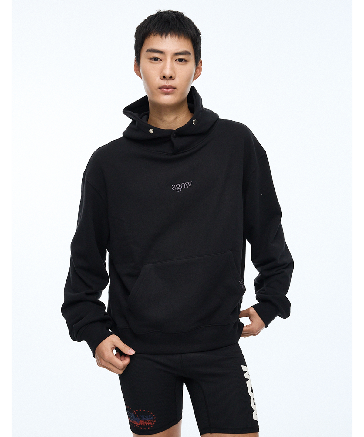 어고우(AGOW) 데저트 트립 후디 블랙